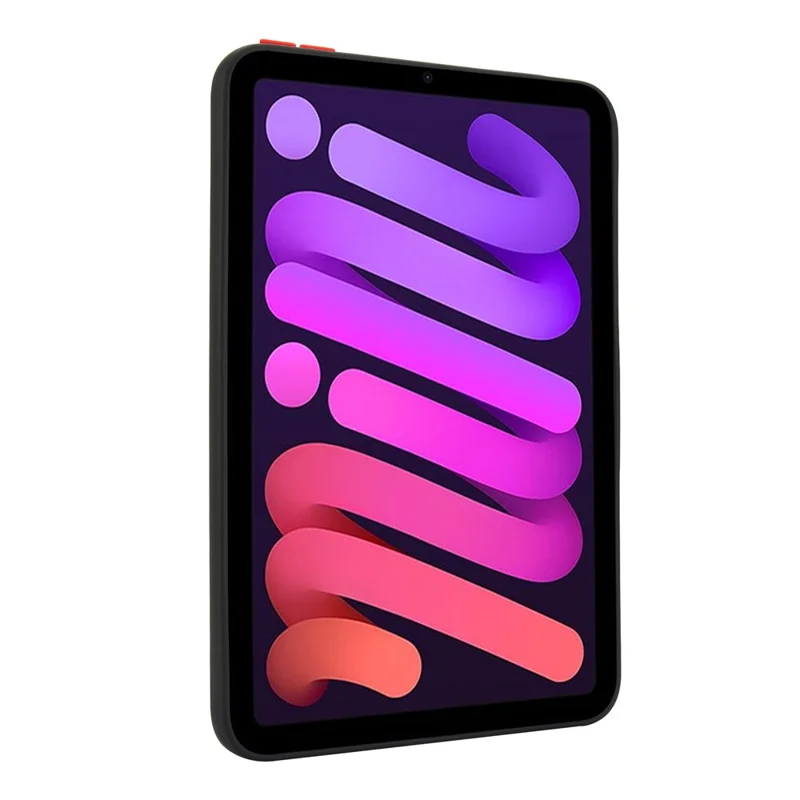 For iPad mini (2024)  /  (2021) Case Skin Touch Matte Acrylic TPU Shockproof Tablet Cover - Black