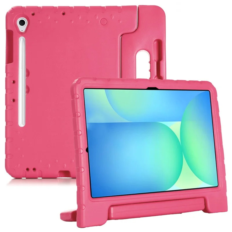 Funda EVA para Samsung Galaxy Tab S10 FE+ con Asa Infantil y Soporte - Rosa