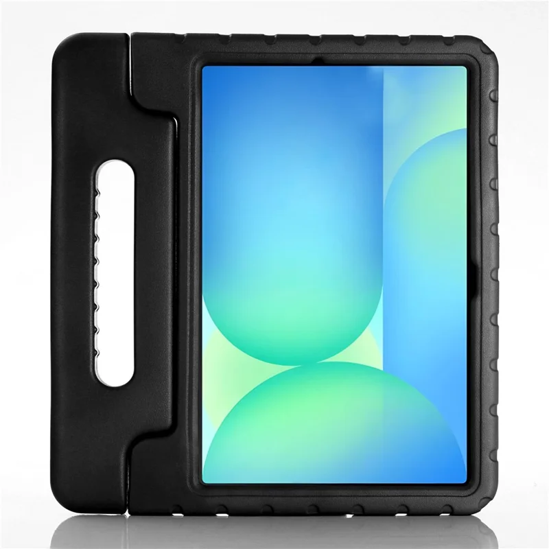 For Samsung Galaxy Tab S10 FE+ EVA Case Kids-Friendly Handle Tablet Cover with Kickstand - Black