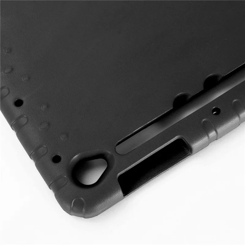 For Samsung Galaxy Tab S10 FE+ EVA Case Kids-Friendly Handle Tablet Cover with Kickstand - Black