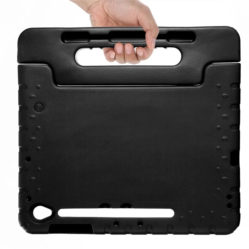For Samsung Galaxy Tab S10 FE+ EVA Case Kids-Friendly Handle Tablet Cover with Kickstand - Black
