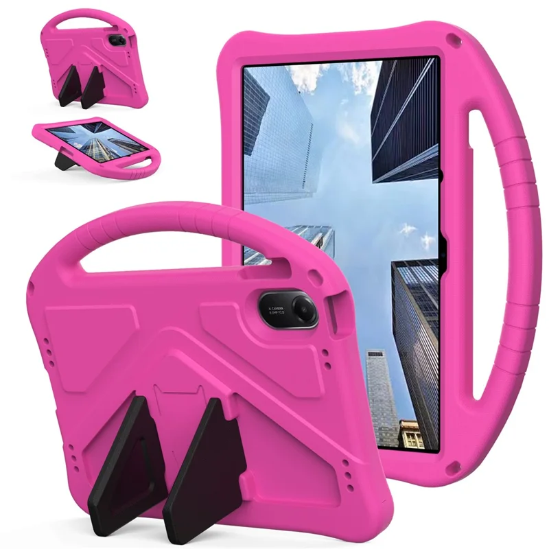 For Xiaomi Redmi Pad 2 11 Case EVA Tablet Cover with Handle Kickstand Children Friendly - Rose