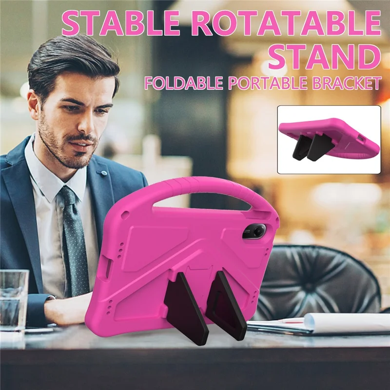 For Xiaomi Redmi Pad 2 11 Case EVA Tablet Cover with Handle Kickstand Children Friendly - Rose