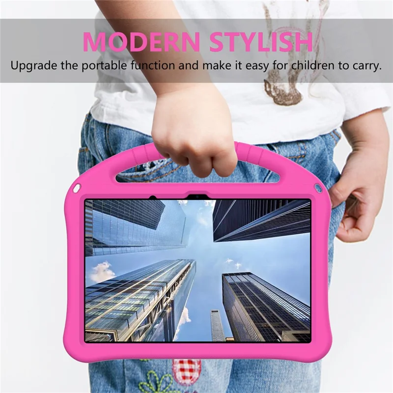For Xiaomi Redmi Pad 2 11 Case EVA Tablet Cover with Handle Kickstand Children Friendly - Rose