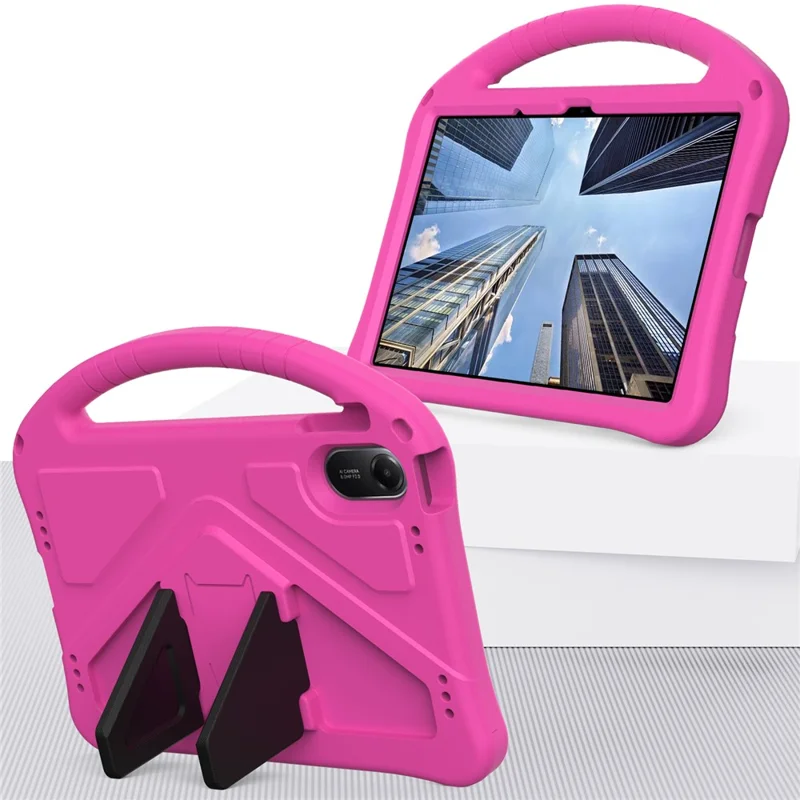 For Xiaomi Redmi Pad 2 11 Case EVA Tablet Cover with Handle Kickstand Children Friendly - Rose
