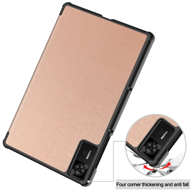 For Lenovo Legion Y700 Gen 4 Case Anti-Drop Leather Stand Tablet Cover - Rose Gold