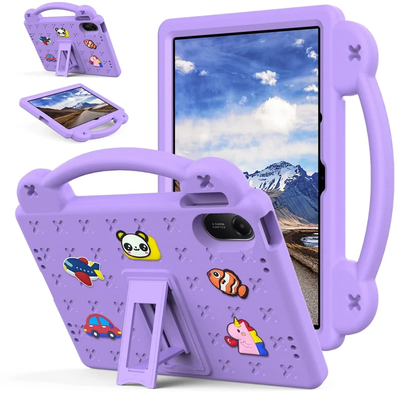 Capa para Xiaomi Redmi Pad 2 Crianças EVA Tablet - Roxo