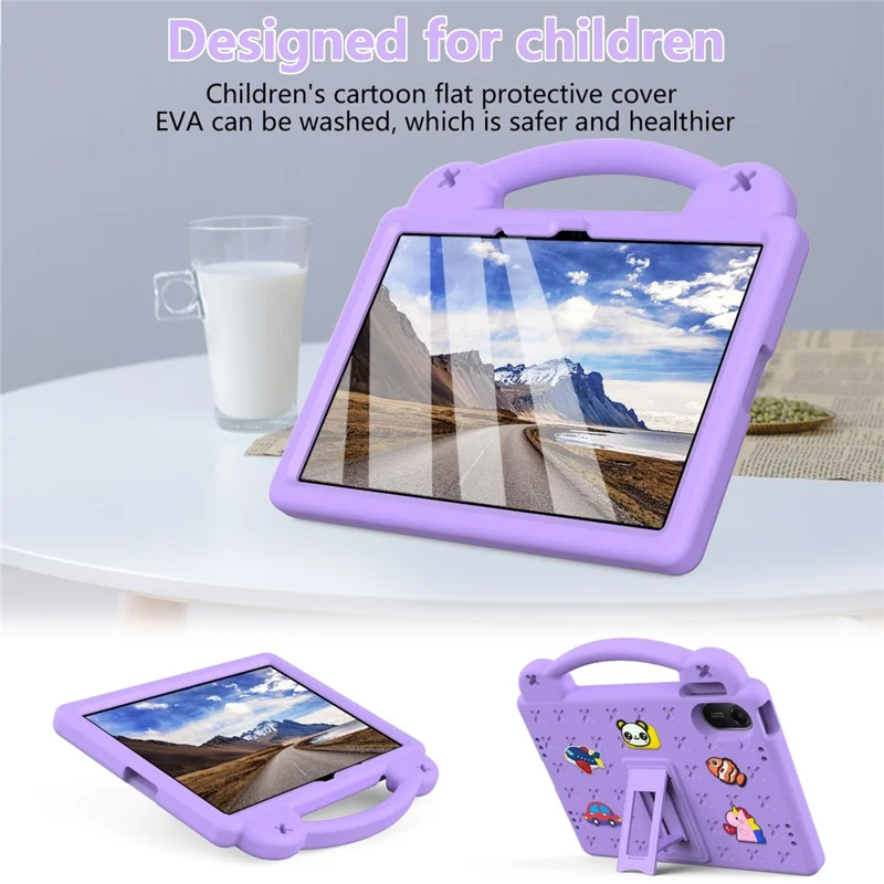 Capa para Xiaomi Redmi Pad 2 Crianças EVA Tablet - Roxo