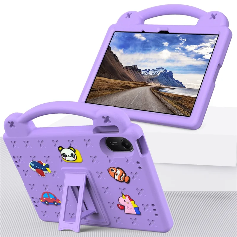 Capa para Xiaomi Redmi Pad 2 Crianças EVA Tablet - Roxo