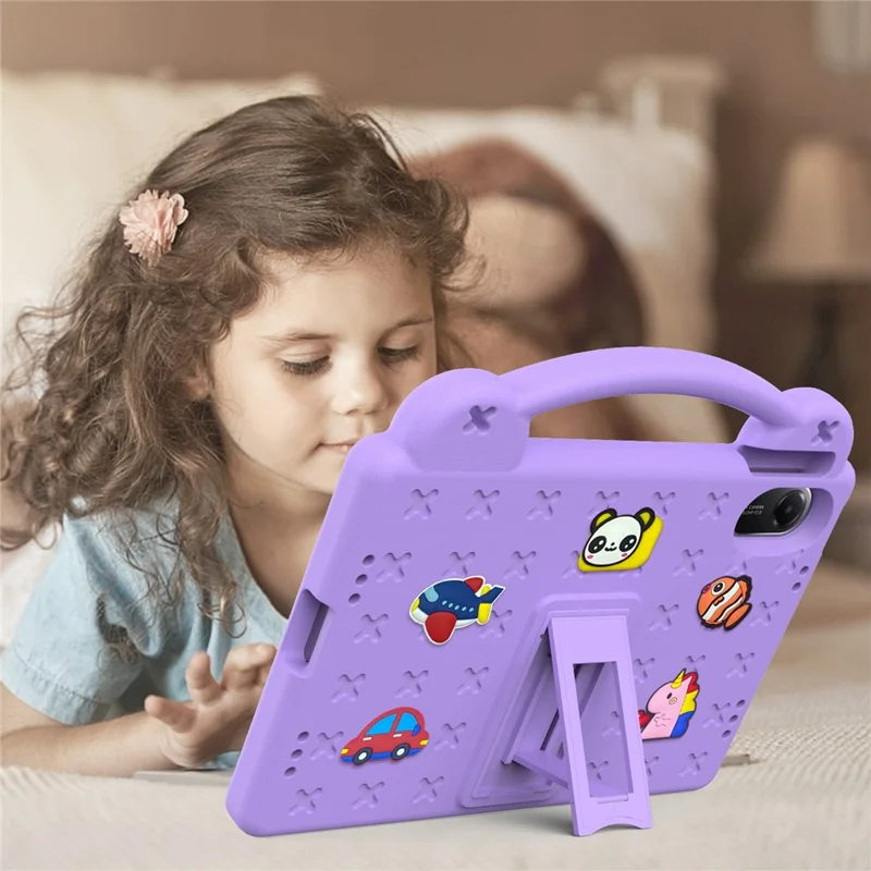 Capa para Xiaomi Redmi Pad 2 Crianças EVA Tablet - Roxo