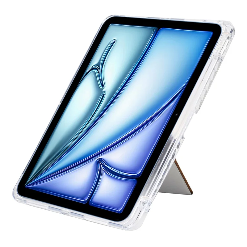 Custodia per Tablet iPad Air 11 (2025) / (2024) / Air (2022) / (2022) / Pro 11 (2022) / (2021) / (2020) / (2018), Copertura in Pelle con Motivo a Piramide + Acrilico - Oro