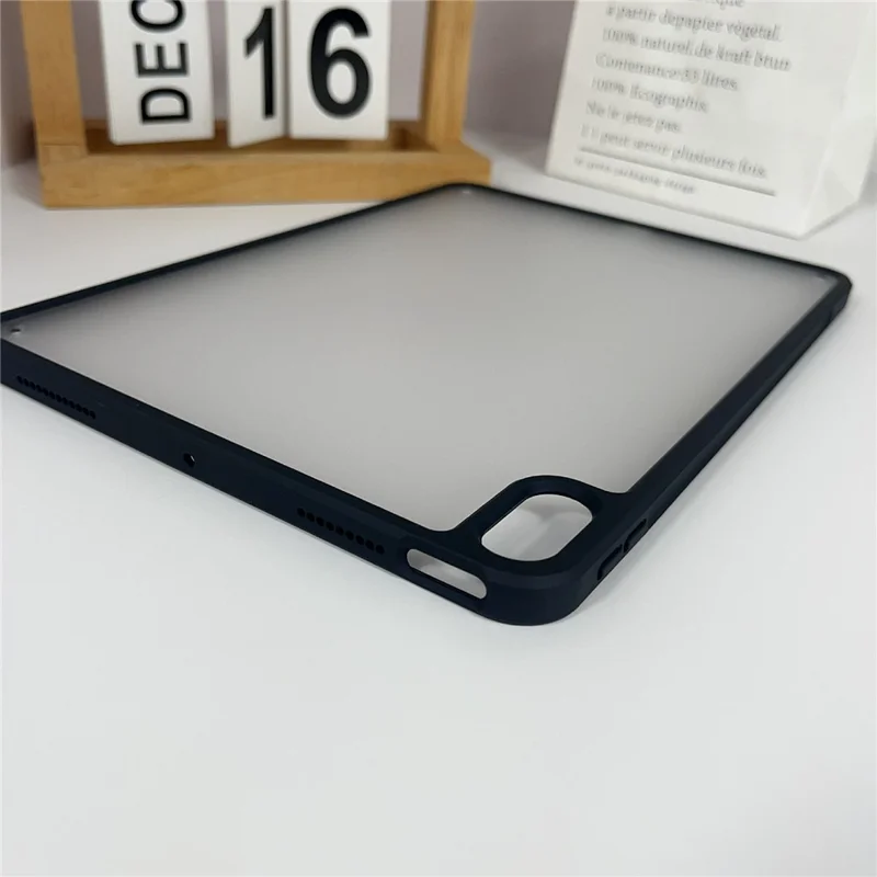 For iPad Air 11 (2026) / (2025) / (2024) / Air (2022) / (2020) Case TPU + Acrylic + PC Matte Shockproof Tablet Cover - Black