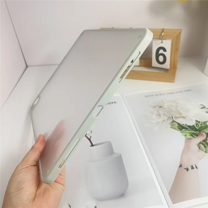 Hülle für iPad Air 13 (2025) / (2024) / Pro 13 (2024) TPU + Acryl + PC Matt Stoßfest Tablet Schutzhülle - Grau