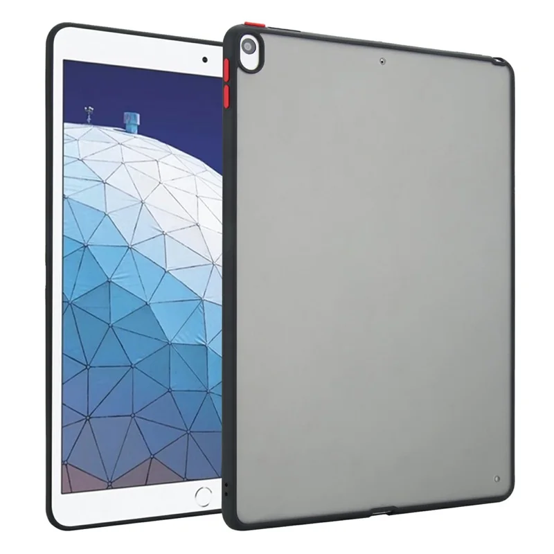For iPad Air 10.5 inch (2019) Case Skin Touch Matte Acrylic TPU Shockproof Tablet Cover - Black