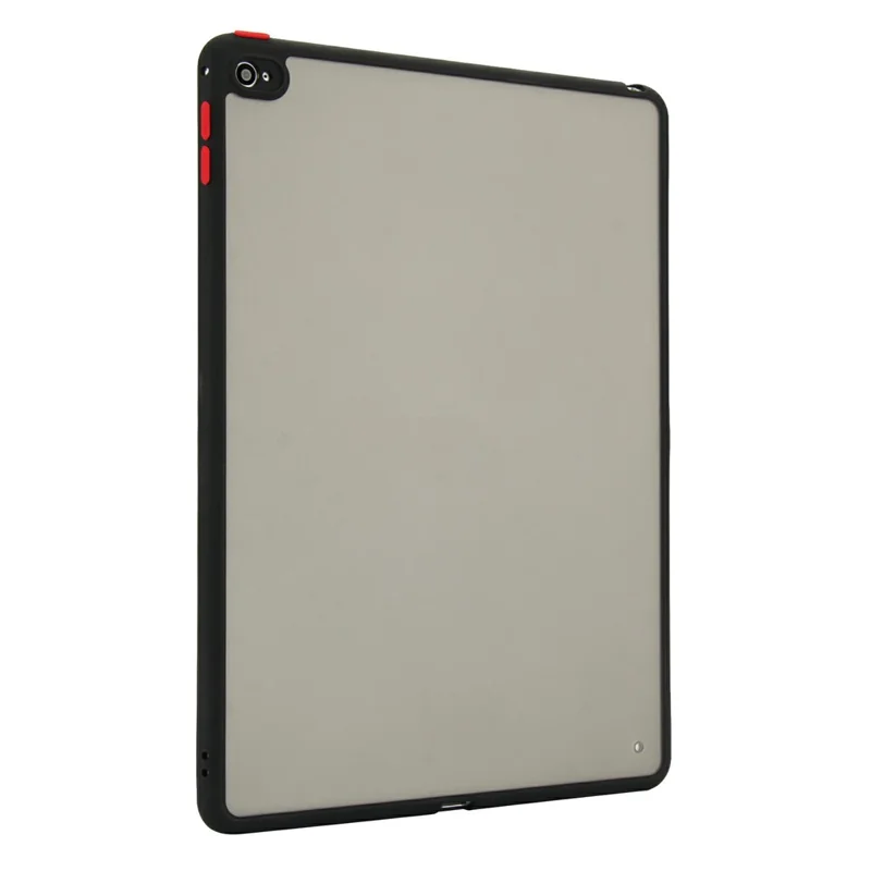 For iPad Air 2 Case Skin Touch Matte Acrylic TPU Shockproof Tablet Cover - Black