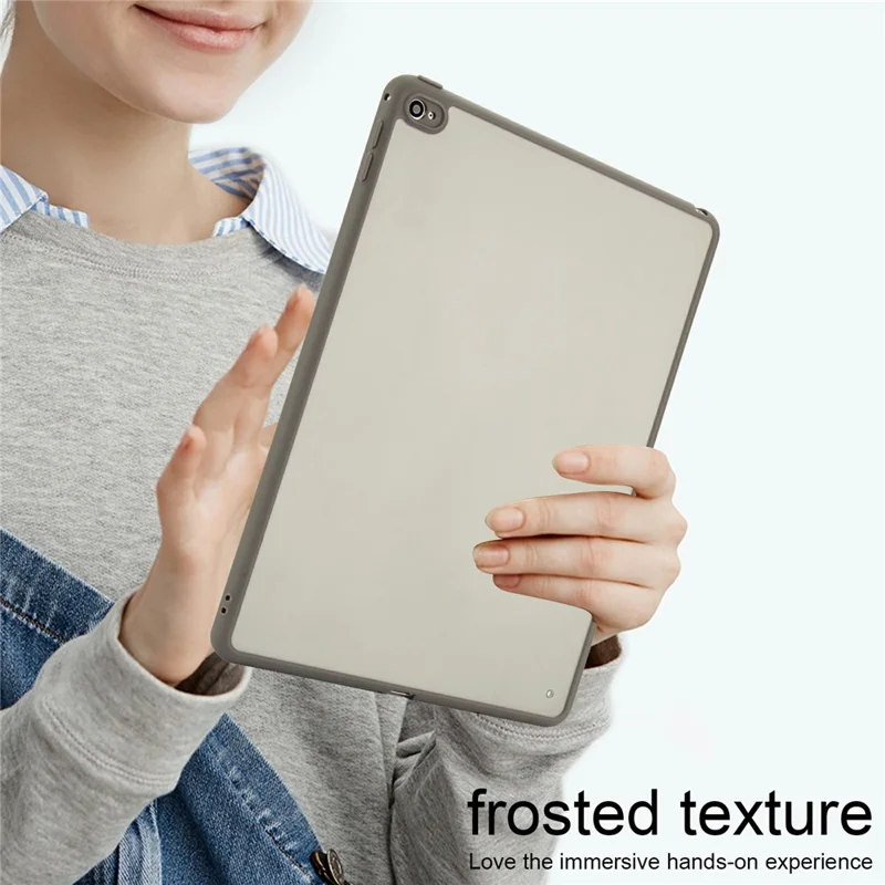 Folia na iPad Air 2, Matowa Powłoka z Akrylu i TPU, Odporna na Upadki, w Kolorze Szarym