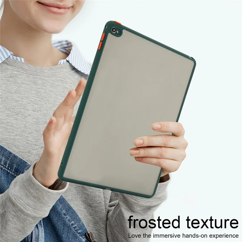 Für iPad Air 2 Hülle Skin Touch Matt Acryl TPU stoßfest Tablet Cover - Grün