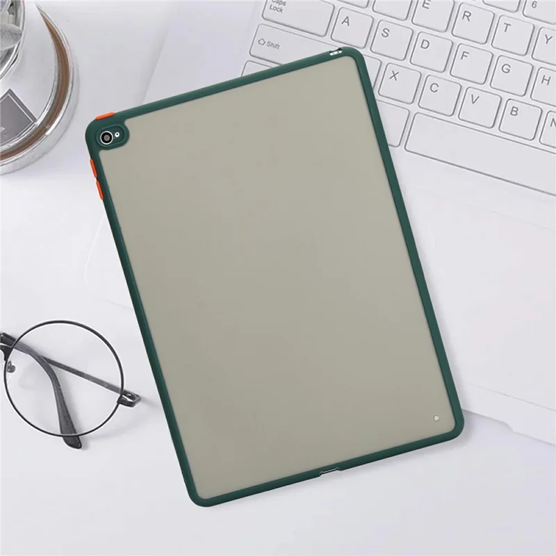 Für iPad Air 2 Hülle Skin Touch Matt Acryl TPU stoßfest Tablet Cover - Grün