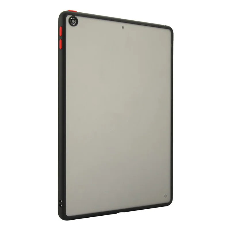 For iPad 9.7-inch (2018)  /  (2017) Case Skin Touch Matte Acrylic TPU Shockproof Tablet Cover - Black