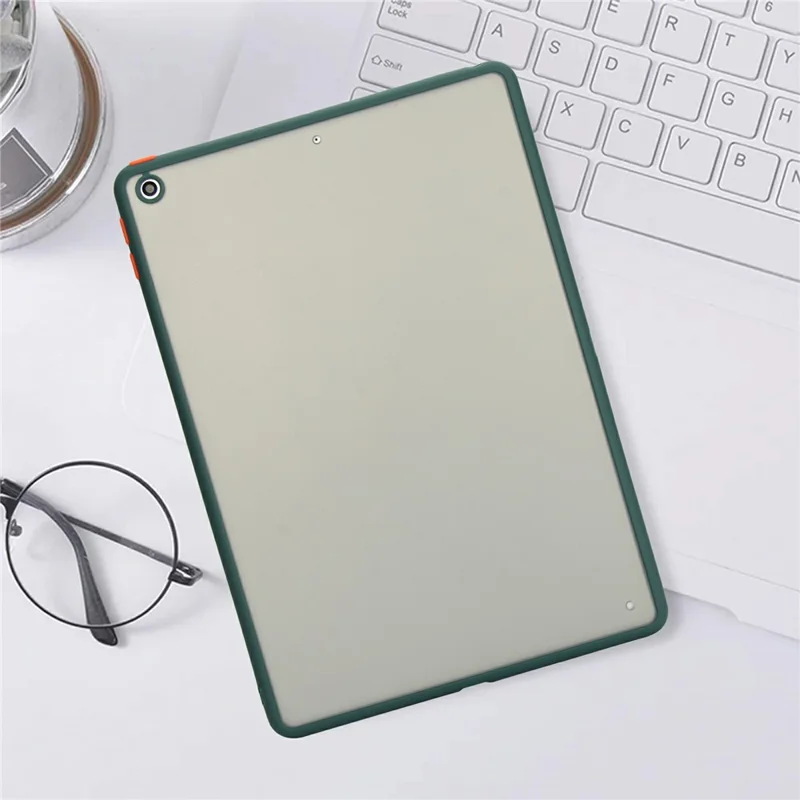 Funda para iPad de 9,7 pulgadas (2018) / (2017) Carcasa Skin Táctil Mate Acrílico TPU Antigolpes - Verde