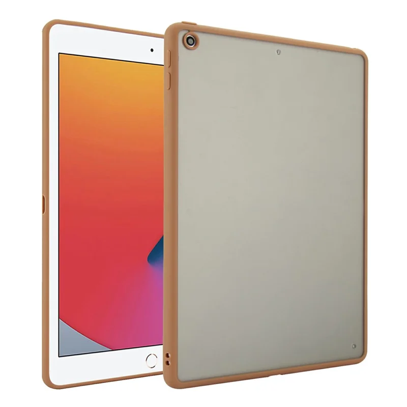 Funda para iPad de 9,7 pulgadas (2018) / (2017) Piel Táctil Mate Acrílica TPU Resistente a los Golpes - Oro Desierto