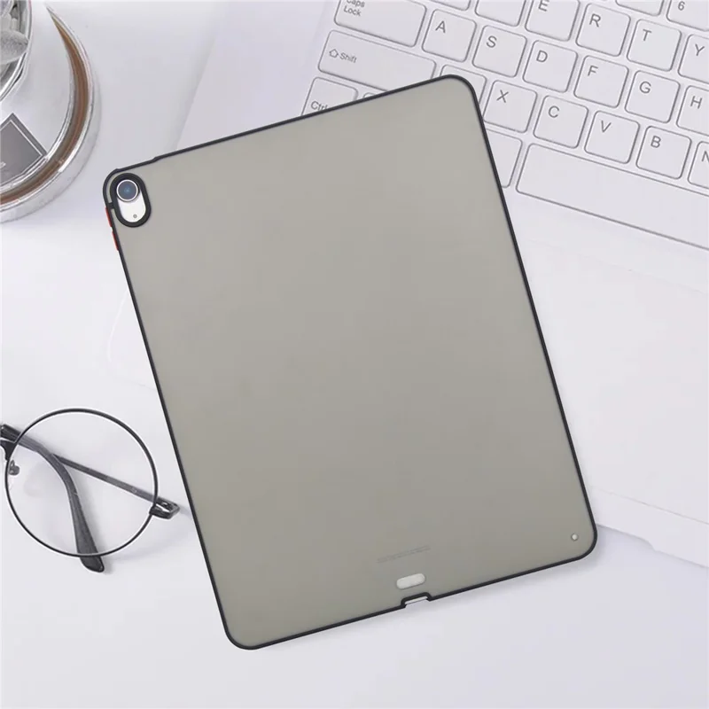 Capa para iPad Air 13 (2024) Skin Touch Fosca Acrílica TPU à Prova de Choque - Preto