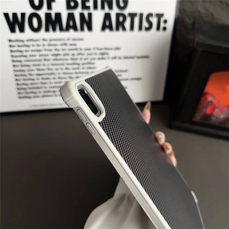 For iPad Pro 11 (2025) / 11 (2024) Magnetic Case Borderless Carbon Fiber Acrylic Tablet Cover - Grey