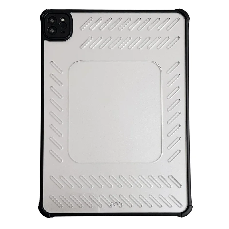 Tablet Case For iPad Pro 11 (2022)  /  (2021)  /  (2020)  /  (2018) Hollow Frameless Ventilated TPU Acrylic Clear Cover - Black