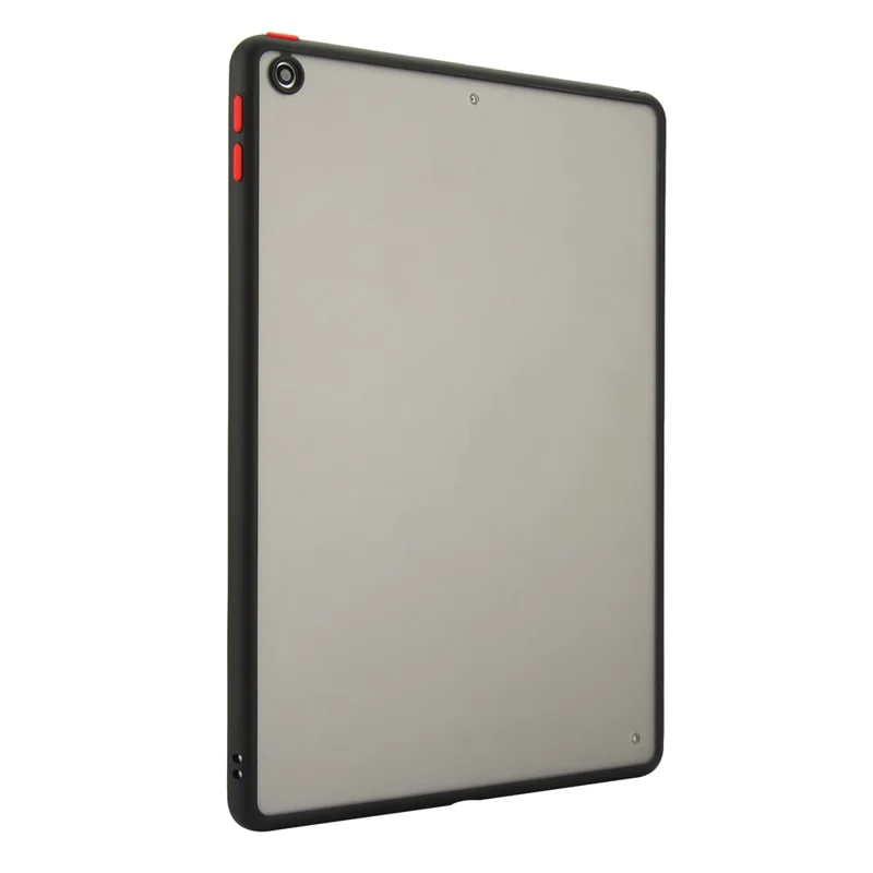 Tablet Case For iPad 10.2 (2021)  /  (2020)  /  (2019) Skin Touch Matte Acrylic TPU Shockproof Cover - Black
