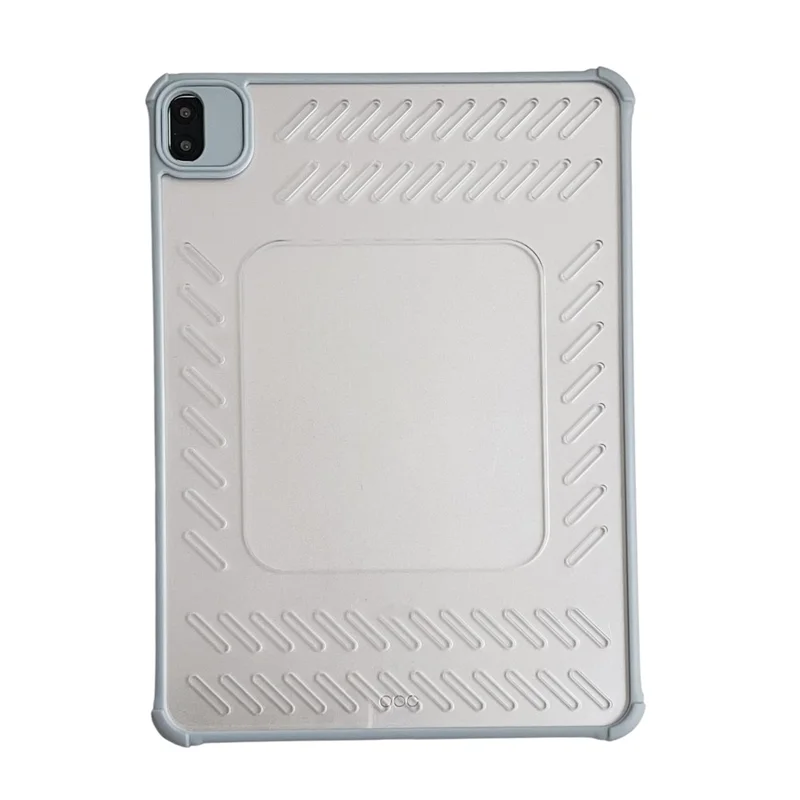 For iPad Air (2022)  /  (2020) Case Hollow Frameless Ventilated TPU Acrylic Clear Tablet Cover - Blue