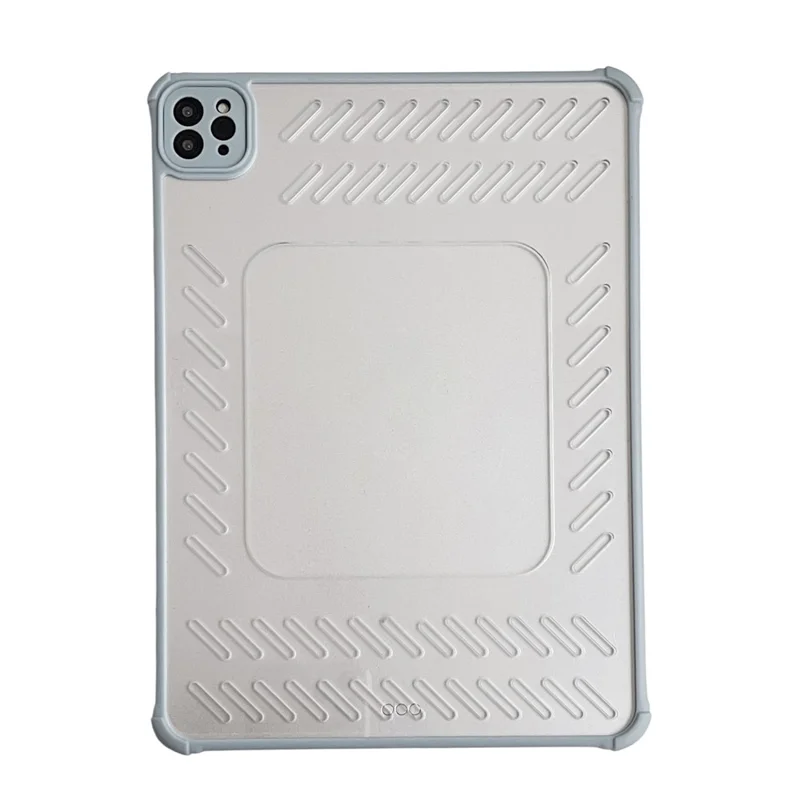 For iPad Air (2022)  /  (2020) Case Hollow Frameless Ventilated TPU Acrylic Clear Tablet Cover - Blue