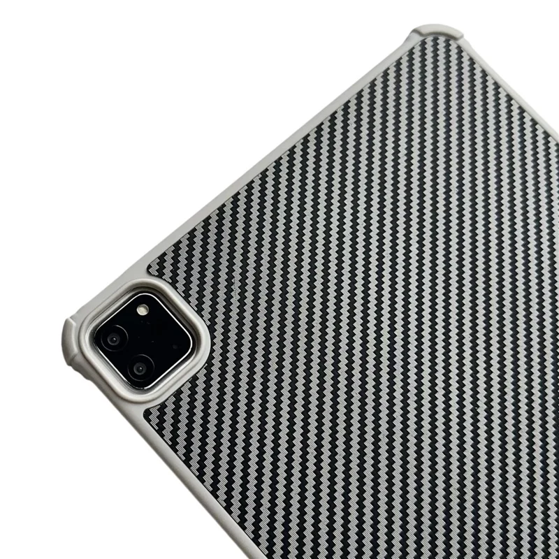 Magnetic Tablet Case For iPad Pro 11 (2022)  /  (2021)  /  (2020)  /  (2018) Borderless Carbon Fiber Acrylic Cover - Grey
