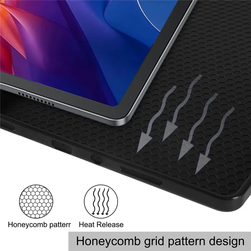 Capa para Xiaomi Redmi Pad 2 com Suporte - Couro à Prova de Choque com Compartimento para Caneta - Preto