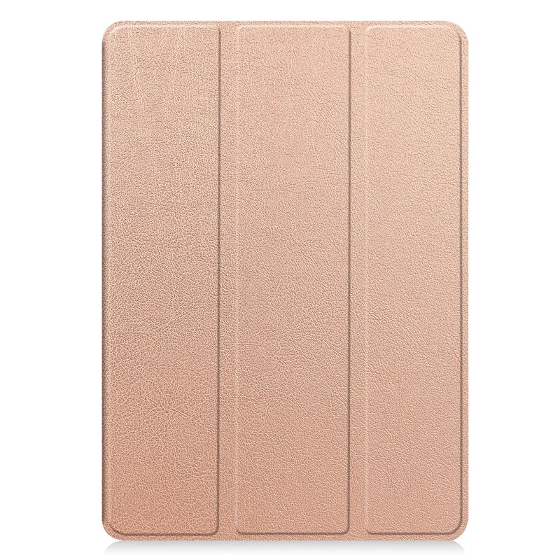 For Xiaomi Redmi Pad 2 11 Stand Case Shock-Absorbent Leather Tablet Cover with Pen Slot - Rose Gold
