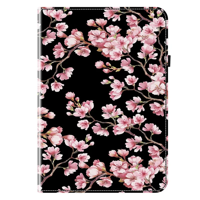 Für Lenovo Idea Tab (TB336ZU / TB336FU) / Xiaoxin Pad 11 2025 Lederhülle mit Muster, Ständer und Kartenfächern - Pflaumenblüte