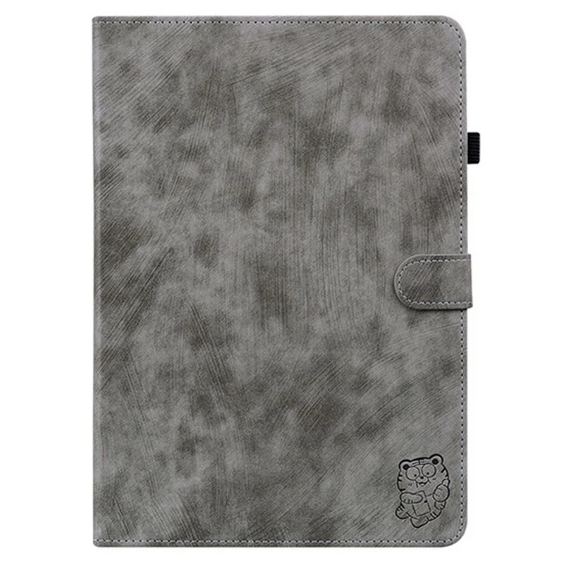 Cover per Oppo Pad SE con Stampa Tigre Antigraffio in Pelle PU - Grigio