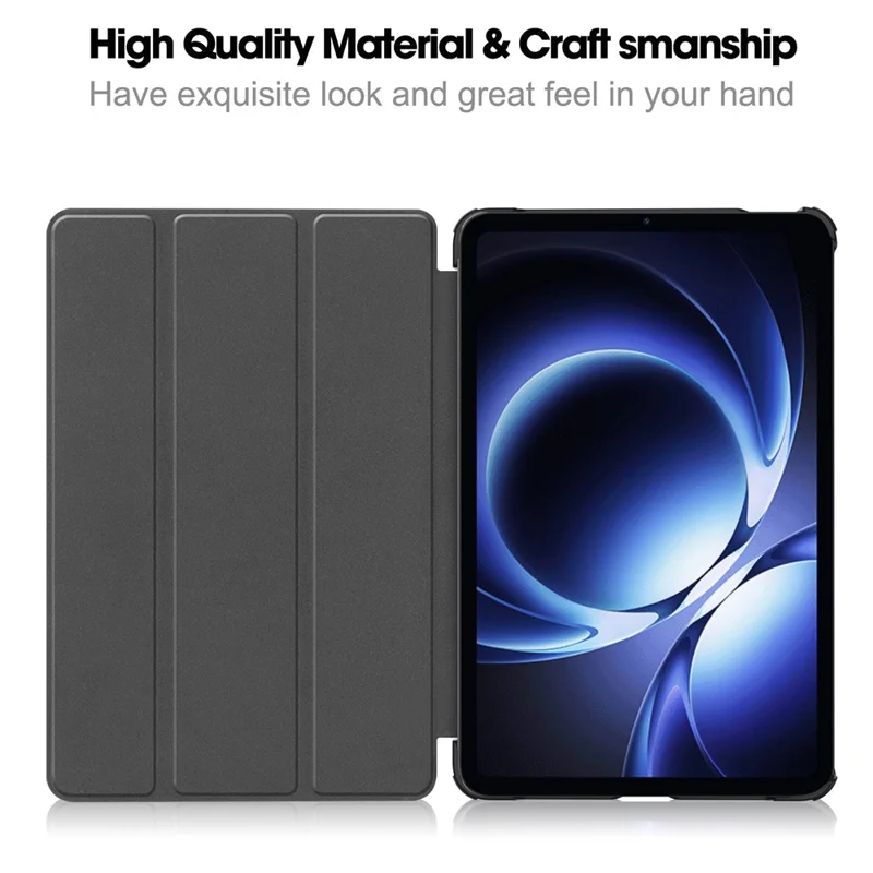 Cover per Tablet Xiaomi Redmi K Pad Antiurto in Pelle con Supporto - Nero