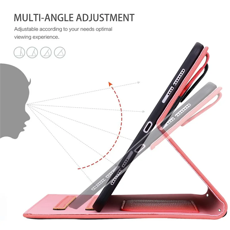For Honor MagicPad 2 12.3 Case 3D Effect Cat Pattern Leather Stand Tablet Cover with Wallet, Stylus Holder - Watermelon Red