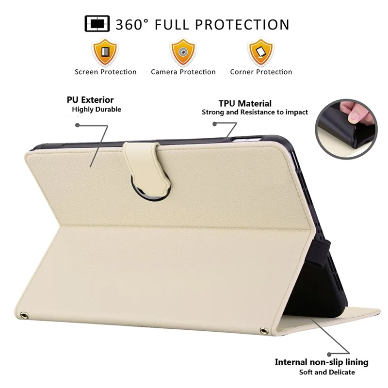 For Honor MagicPad 2 12.3 Case 3D Effect Cat Pattern Leather Stand Tablet Cover with Wallet, Stylus Holder - Apricot