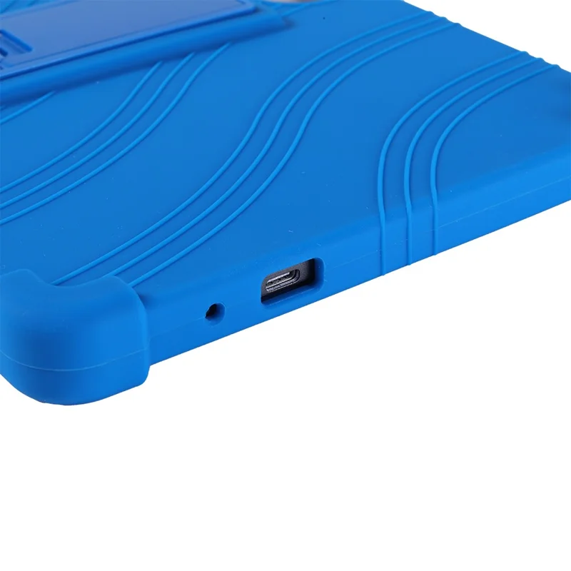 For TUOHAITIME C5 Silicone Case with Kickstand Rugged Protective Cover - Dark Blue