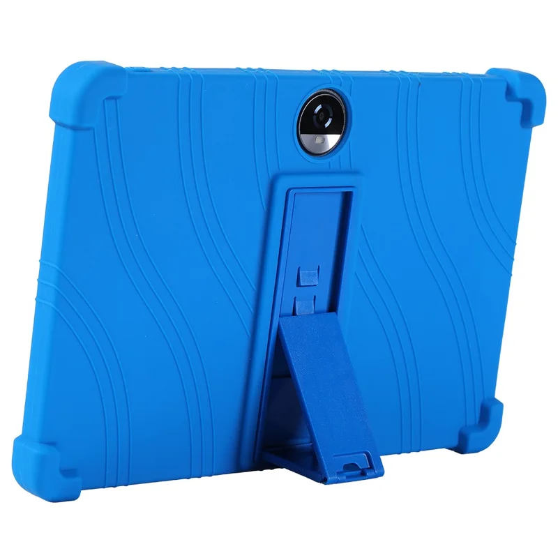 For TUOHAITIME C5 Silicone Case with Kickstand Rugged Protective Cover - Dark Blue