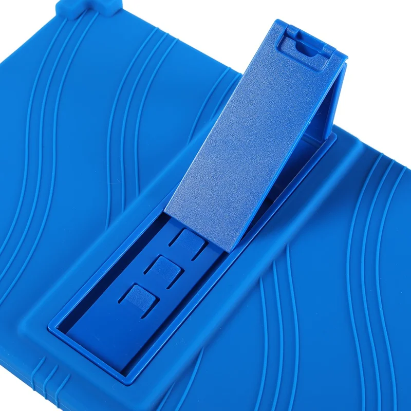 For Xiaomi Redmi Pad 2 Silicone Case with Kickstand Rugged Protective Cover - Dark Blue