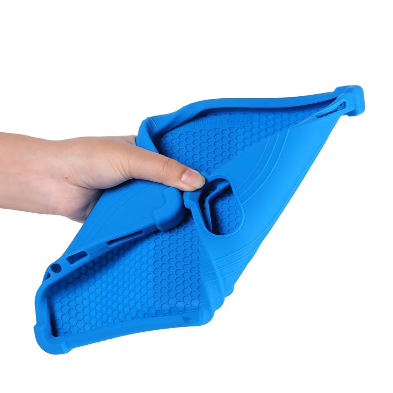 For Xiaomi Redmi Pad 2 Silicone Case with Kickstand Rugged Protective Cover - Dark Blue