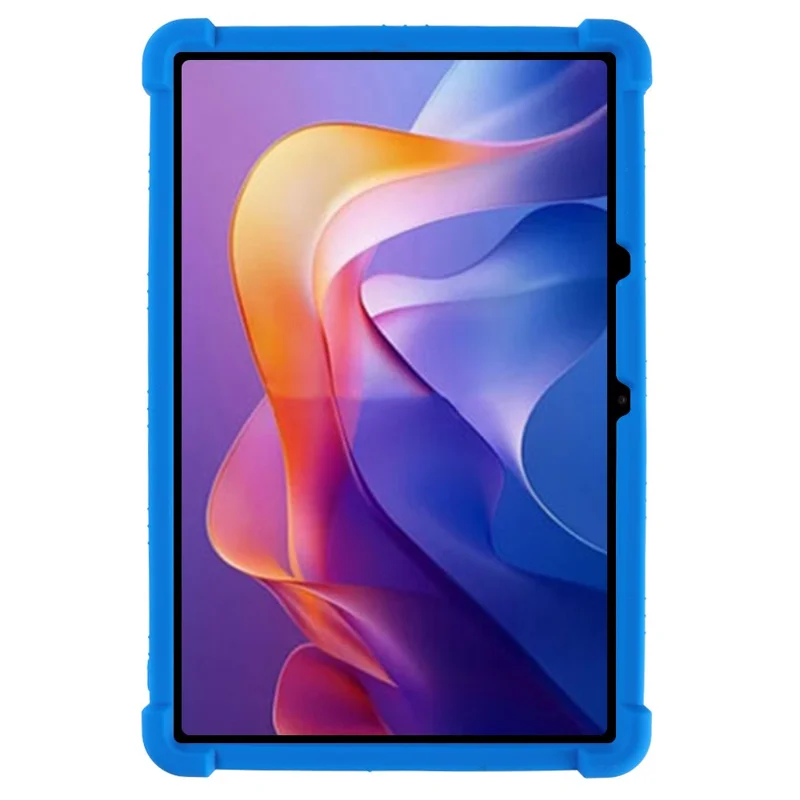 For Xiaomi Redmi Pad 2 Silicone Case with Kickstand Rugged Protective Cover - Dark Blue