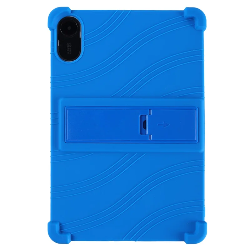 For Xiaomi Redmi Pad 2 Silicone Case with Kickstand Rugged Protective Cover - Dark Blue