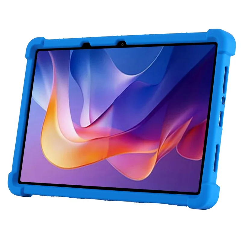 For Xiaomi Redmi Pad 2 Silicone Case with Kickstand Rugged Protective Cover - Dark Blue