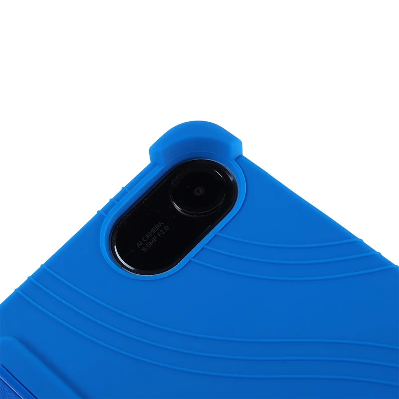 For Xiaomi Redmi Pad 2 Silicone Case with Kickstand Rugged Protective Cover - Dark Blue