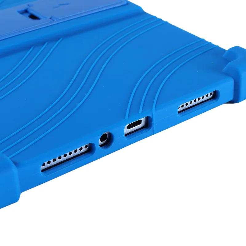 For Xiaomi Redmi Pad 2 Silicone Case with Kickstand Rugged Protective Cover - Dark Blue