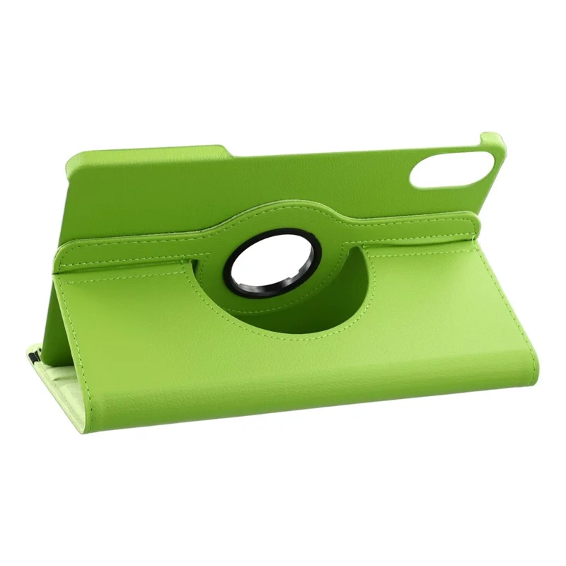 Capa para Xiaomi Redmi Pad 2 com Suporte Giratório em Couro PU + PC com Faixa Elástica - Verde