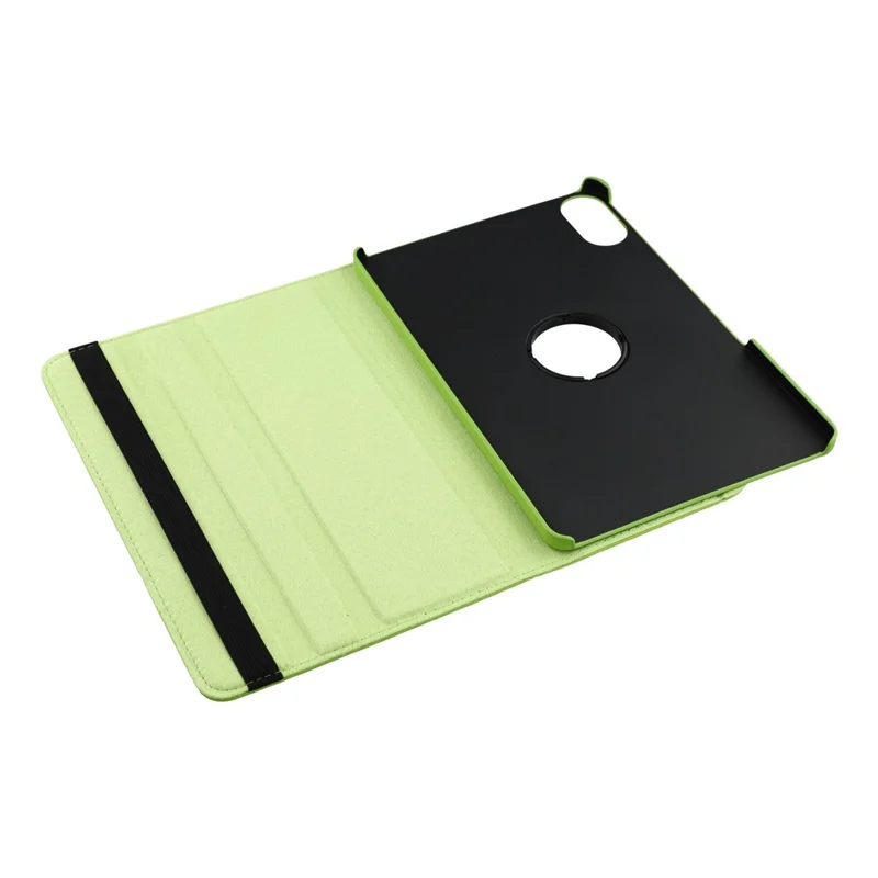 Capa para Xiaomi Redmi Pad 2 com Suporte Giratório em Couro PU + PC com Faixa Elástica - Verde